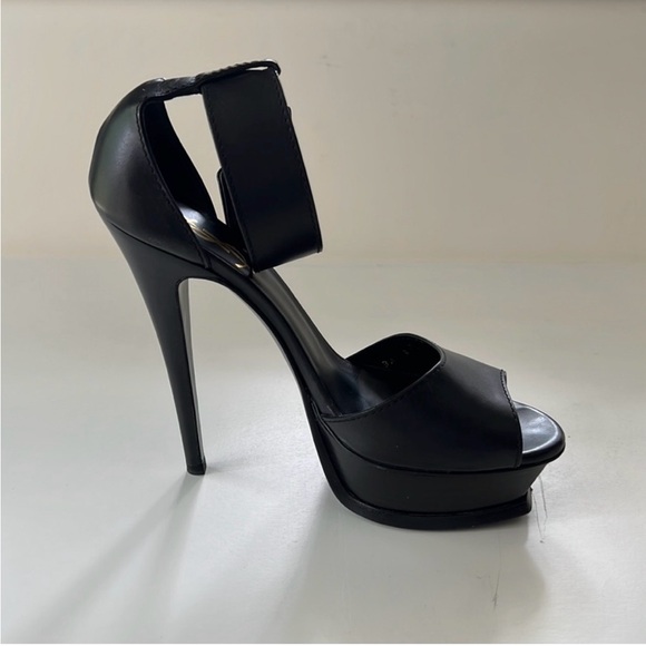 Yves Saint Laurent Women's Black Courts Platform High Heels size 39 - Picture 4 of 7